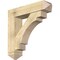 Ekena Millwork Merced Arts and Crafts Rough Sawn Bracket w/ Offset Brace, Douglas Fir, 8"W x 34"D x 34"H BKT0806X34X34MRC03RDF - alternate 1